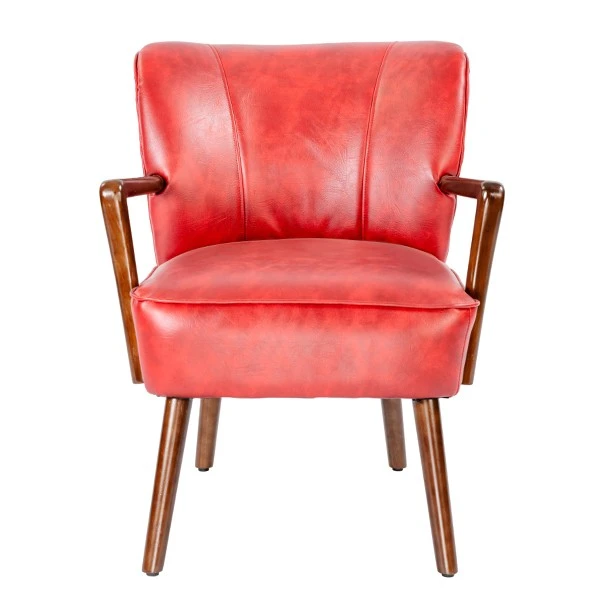 Wooden Accent Chair Leisure Reading Armchair PRAPIROON-P